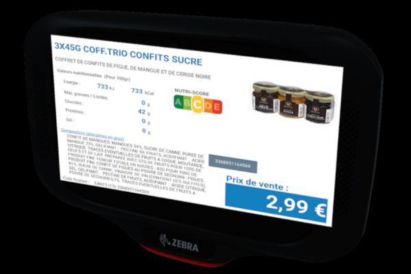 CC600 : la nouvelle borne info prix s’affiche avec le Nutriscore ! 