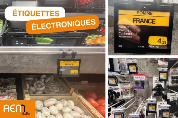 Les étiquettes électroniques de gondole (EEG) dopent l’affichage des prix 